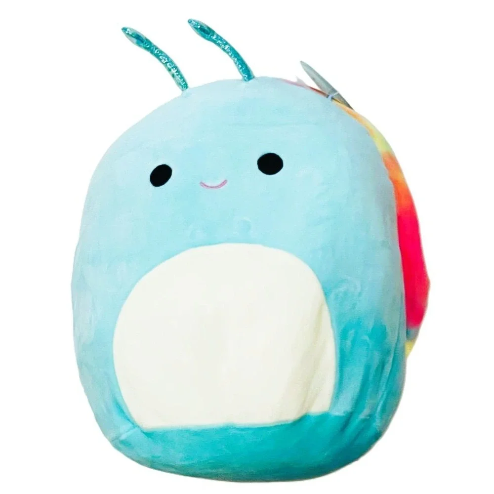 New Kellytoy Original Squishmallows Sid Blue Rainbow Snail 15